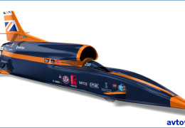 Bloodhound SSC: «реактивный» автомобиль с мотором, мощность которого составляет 133 151 лошадиных сил!